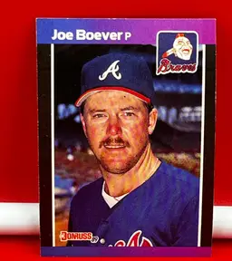 1989 Donruss Collector Baseball Sports Trading Cards Braves Joe Boever #168