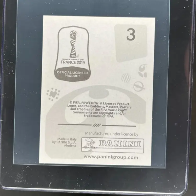 Official Mascot 2019 Panini Women’s World Cup Sticker Soccer Card