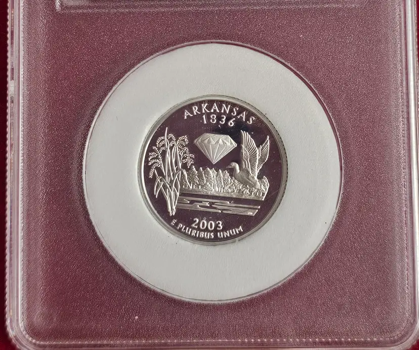 SILVER 2003-S Arkansas Ultra Cameo