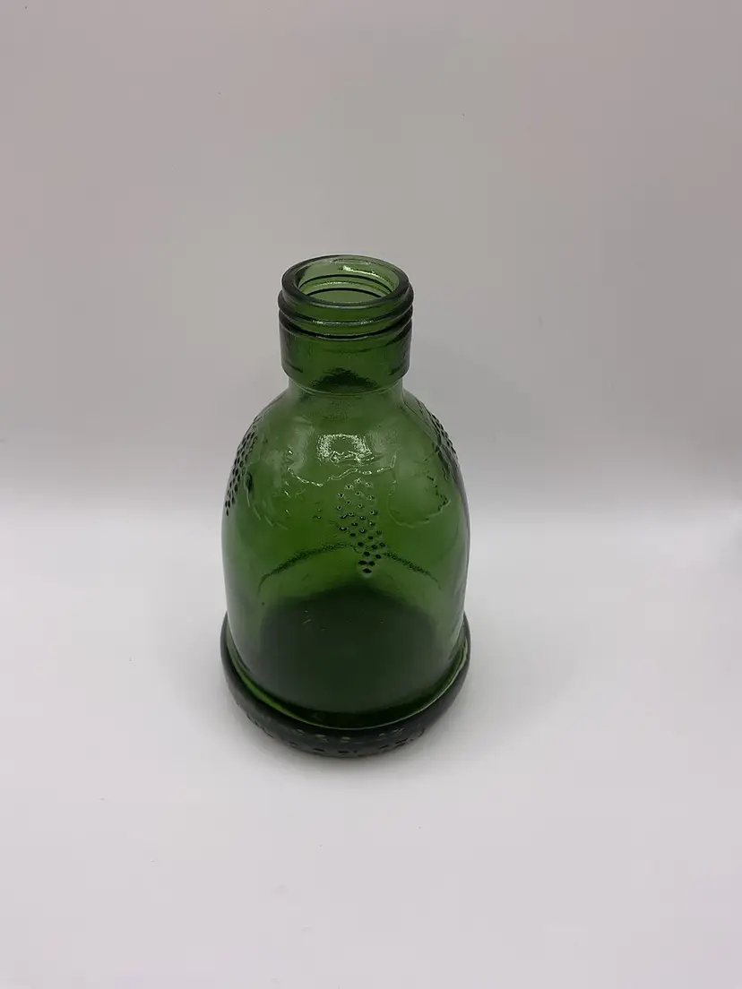 Vintage 1976 Wine World Green Glass Bottle