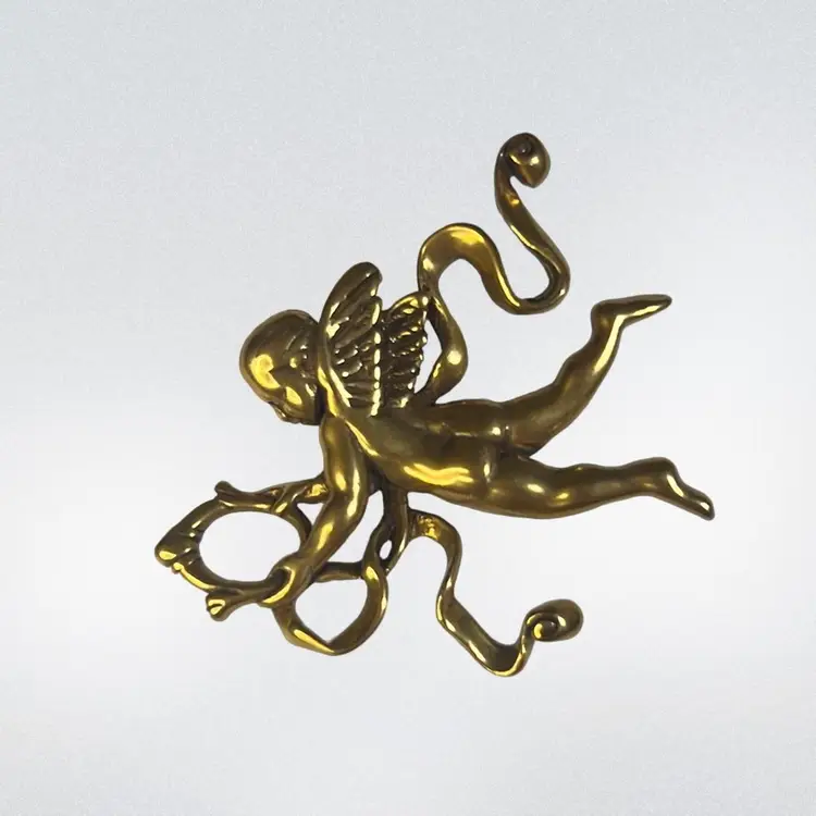 Vintage MMA Angel Cherub Brooch Pin