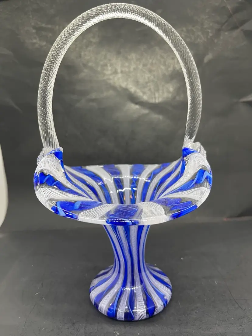 Murano Art Glass Basket