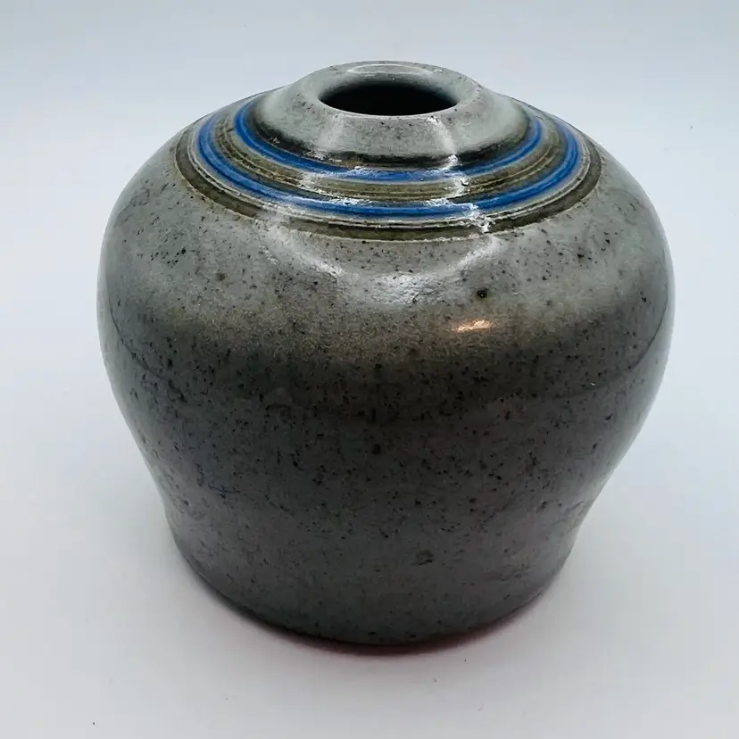 Vintage Signed McCready Stoneware Pottery Jar 3.25”