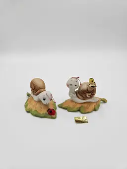 #TR25 Homco #8902 Snail Figurines Set of 2