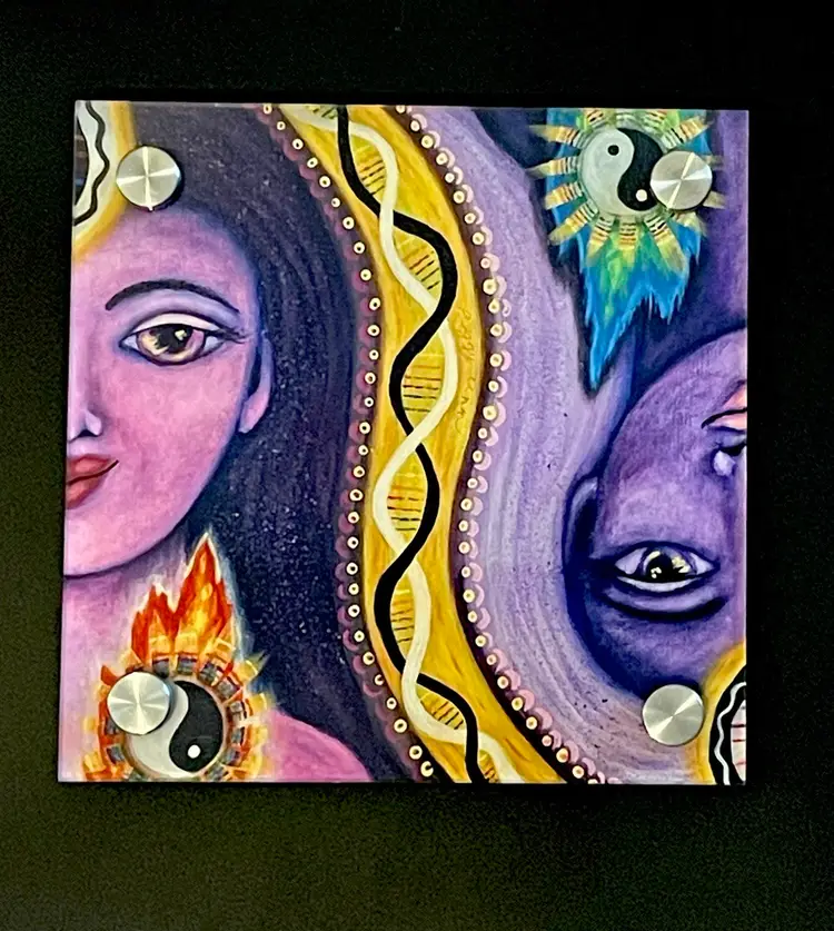 Integration: Balance & Flow - (8x8 in) Fine Art Print on Acrylic, Ready To Hang