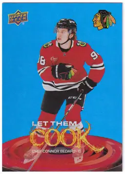 2025-26 Upper Deck Let Them Cook #LTC20 Connor Bedard Chicago Blackhawks Hockey Card