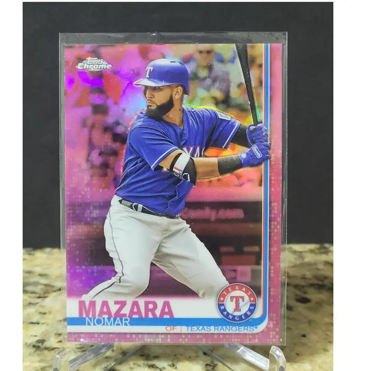 2019 Topps Chrome Pink Refractors #26 Nomar Mazara