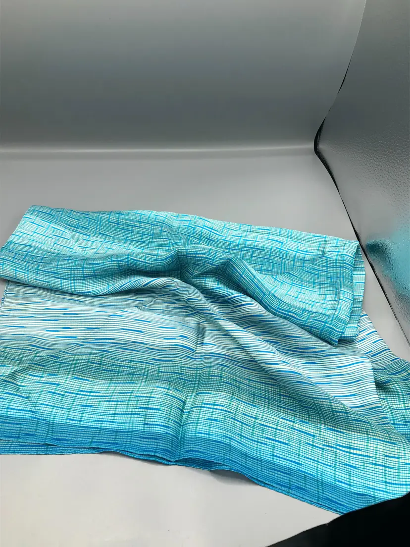 Adrienna Landore turquiose silk scarf