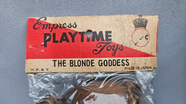 Vintage Empress Playtime Toys The Blonde Goddess Doll Head New Old Stock Japan