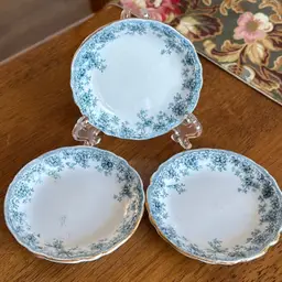 Butter Pats 3” - Set Of 3 Blue & White England