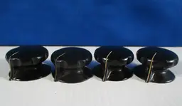 Vintage Bakelite Knobs Guitar Amp Tube Amp Test Equipment Lot of 4