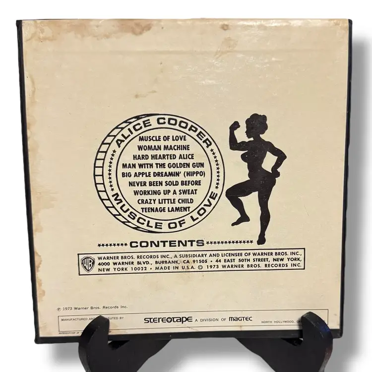 Alice Cooper  Muscle Of Love Reel To Reel Tape 7 1/2 IPS R2R Music 1970s VTG