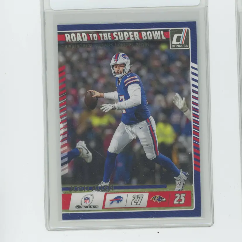 Football 2025 Panini Donruss #4 Josh Allen - Road to the Super Bowl - Buffalo Bills