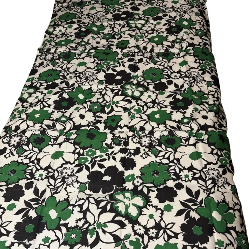 Read Vintage Fabric  Black And White And Green