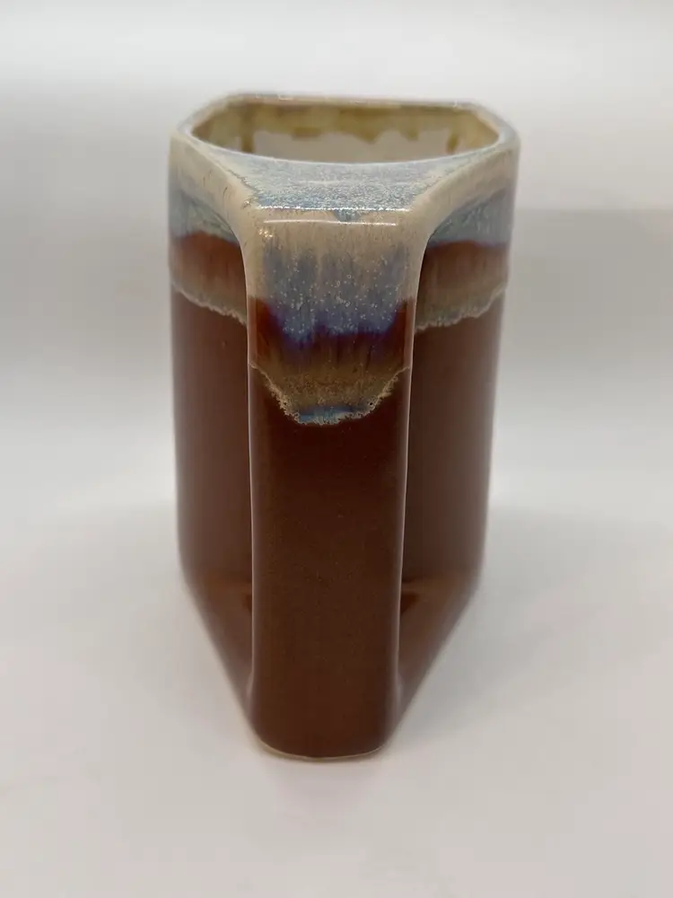 C & C Art Pottery Mexican Stoneware Coffee Mug Cup with Drip Glaze