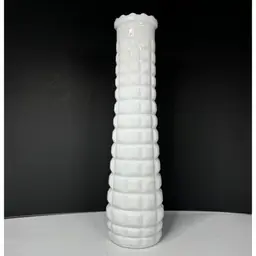 Brody Milk Glass Bud Vase Corn Cob Waffle Cottage Core Shabby Decor Vintage