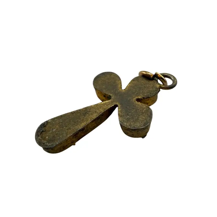 Micro Mosaic Cross Pendant
