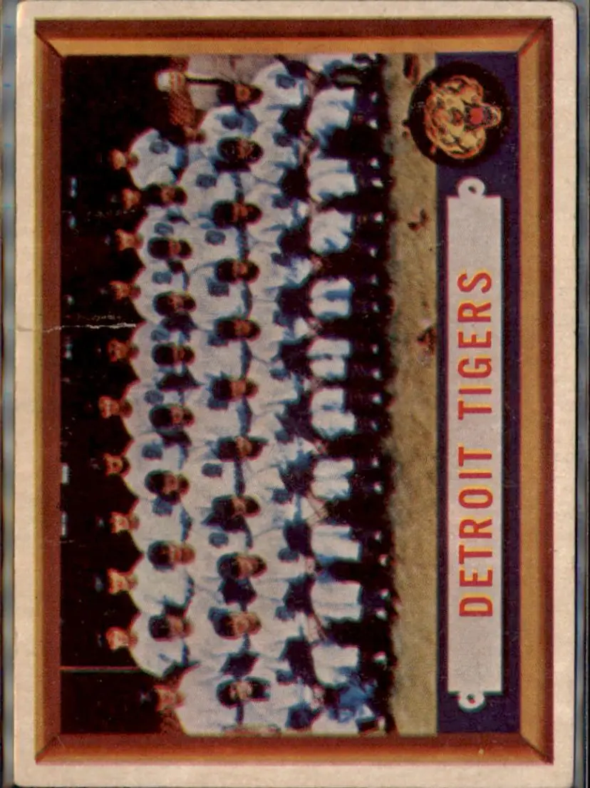 1957 Topps #198 Detroit Tigers - ( 278-pj7u5 ) - Detroit Tigers