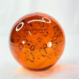 Massive Amber With Bubbles Paperweight