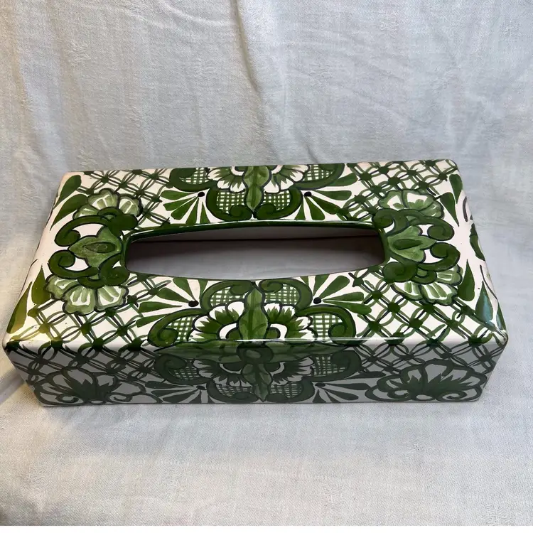 Vintage Tissue Box Cover, Mexico
