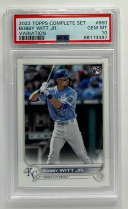 Bobby Witt Jr. Topps CS Variation PSA 10