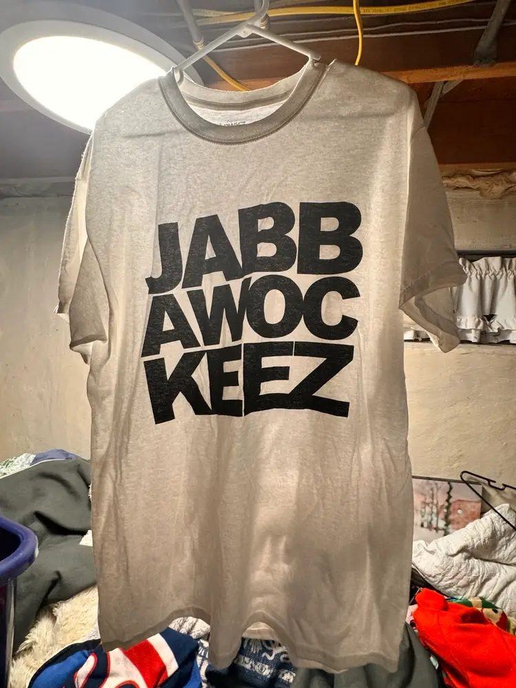Jabbawockeez Shirt Large Spellout Graphic White Short Sleeve