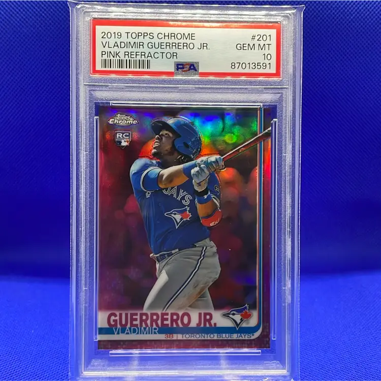 2019 Topps Chrome Vlad Guerrero Jr Pink Refractor RC PSA 10