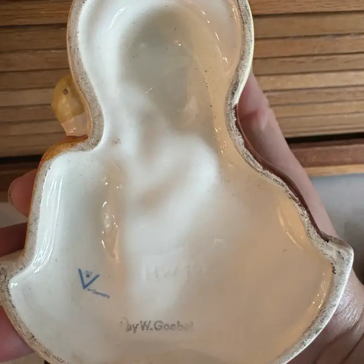 Vintage Goebel Holy water bowl Mary baby Jesus