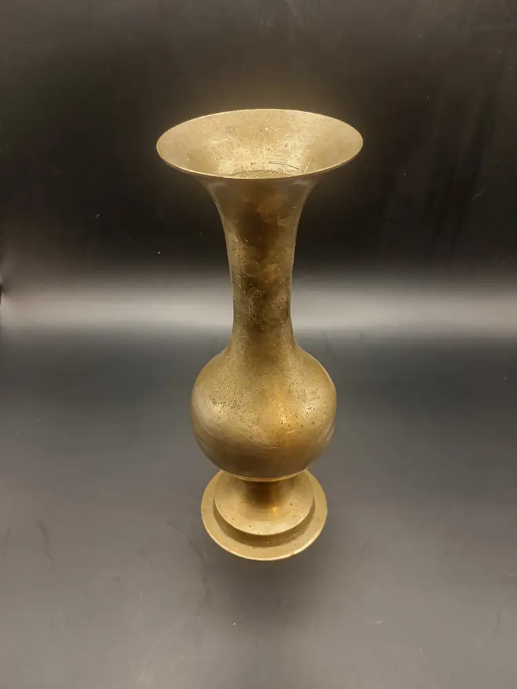 Vintage Brass Lot of Candlestick Holders,Vase, and Simmer Pot