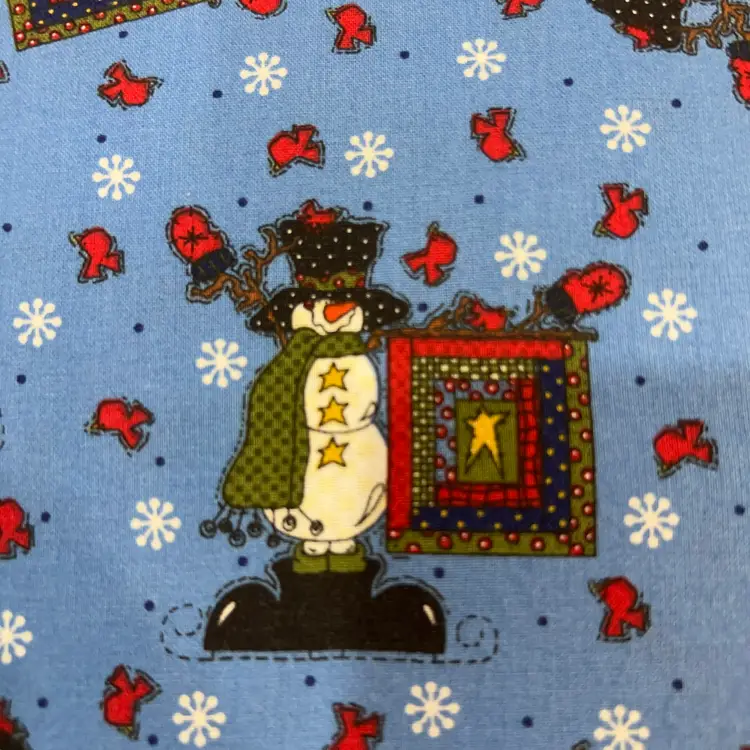 Fat Quarter Snowman Christmas Fabric