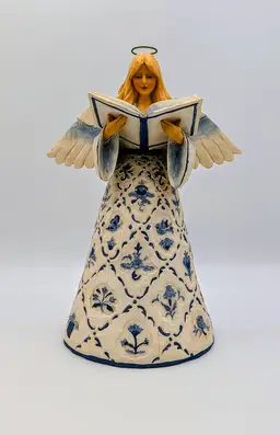 Jim Shore Heartwood Creek Angel Figurine Psalms 145:18 2003 Retired 10”