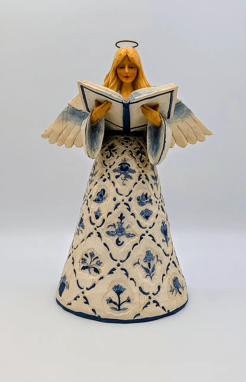 Jim Shore Heartwood Creek Angel Figurine Psalms 145:18 2003 Retired 10”