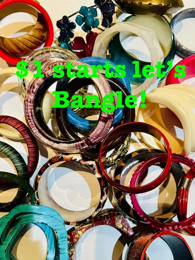 Confirmed Time Storm’s Over! All Bangles And Bracelets Lucite Bakelite!