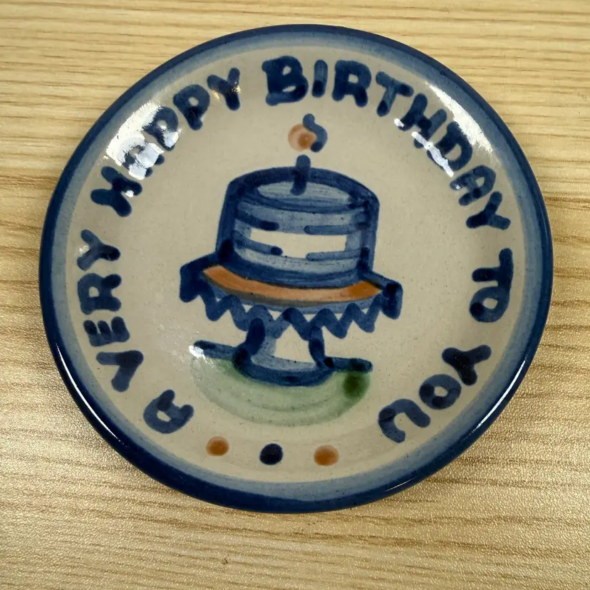 M A Hadley Happy Birthday To You Trinket Dish