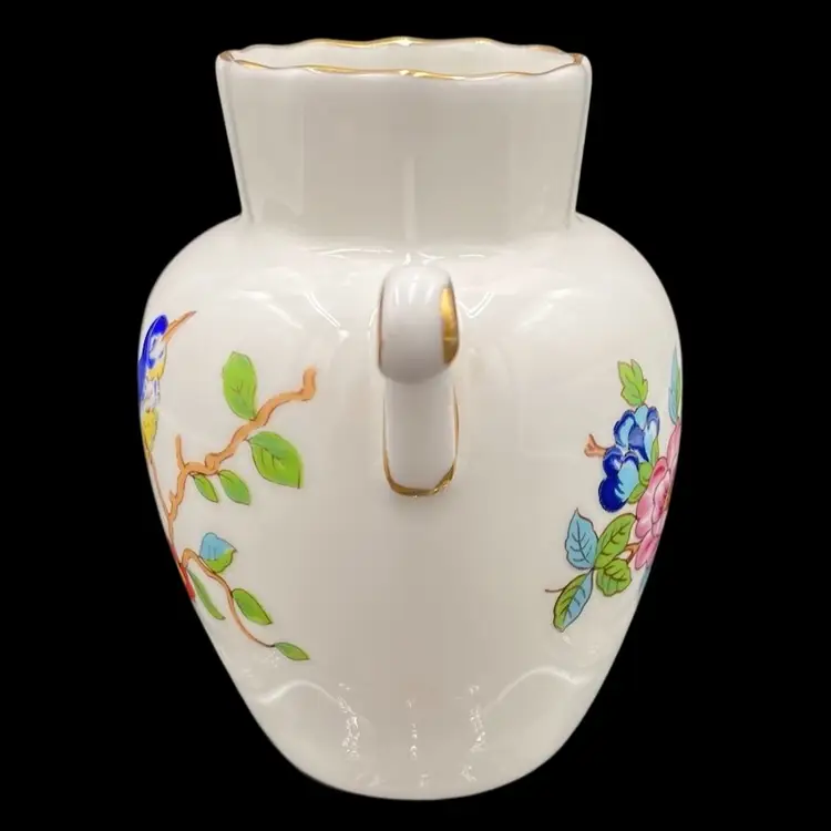 Vintage Aynsley (England) Bone China Beatrice Vase, Pembroke Pattern, Gold Trim