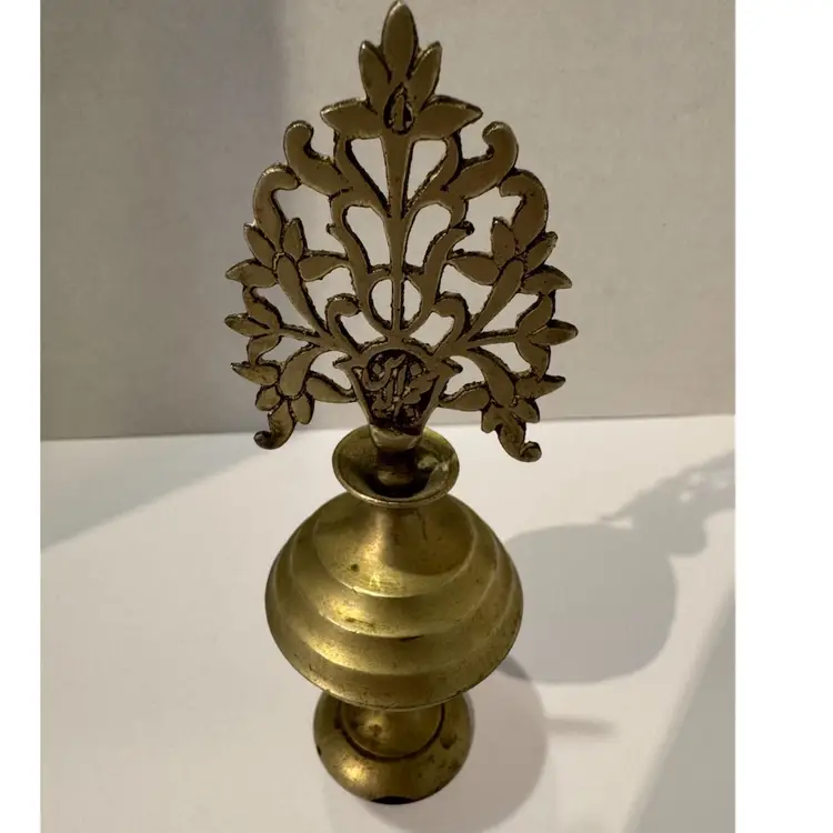 Antique Indian Brass Kohl Pot