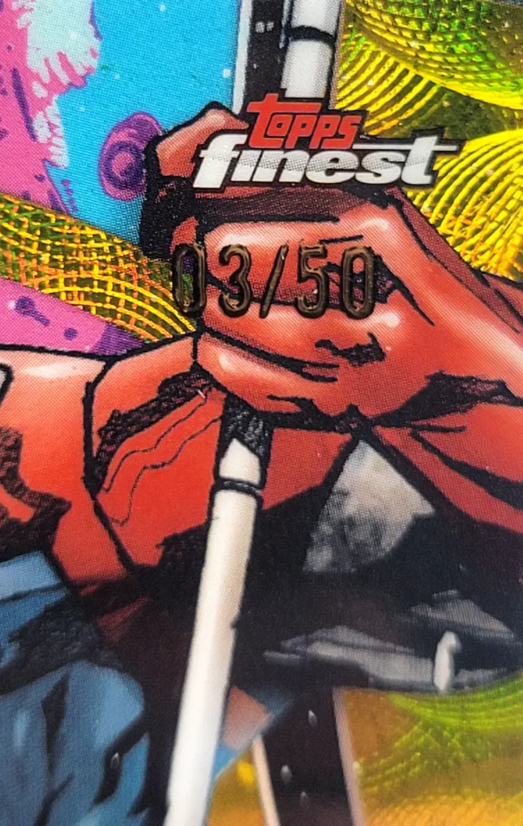 2026 Topps Finest Fantastic Four Terrax Negative Zone Gold Kaleidoscope /50
