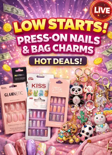 $3 Bag Charms/Key Chains/Press On nails