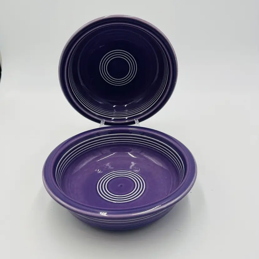 Fiestaware Bowls Plum Soup Cereal Set Vintage Limited Edition 1993 1995 Rare