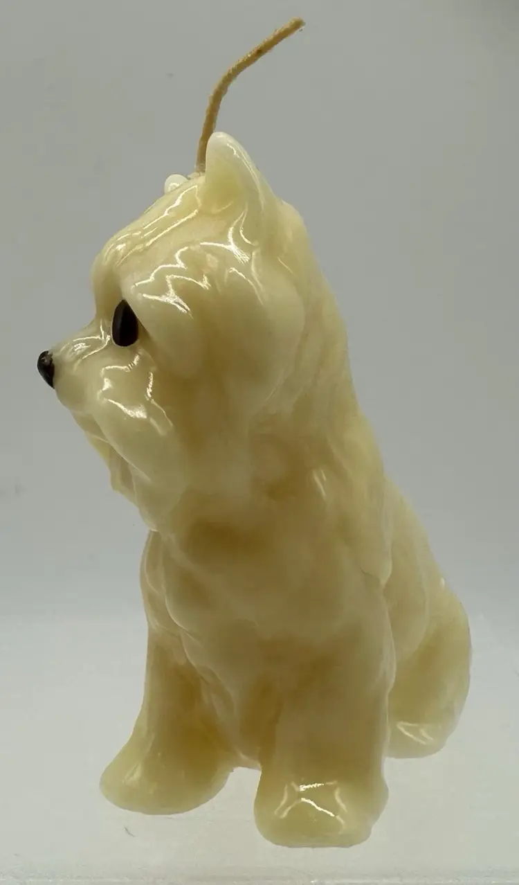Vintage Westie Novelty Wax Candle Figure Decorative