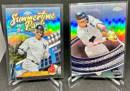 Aaron Judge 2024 Topps Chrome Insert 2 Card Lot
New York Yankees 