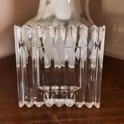 Vintage Small Square Crystal Fluted Frame