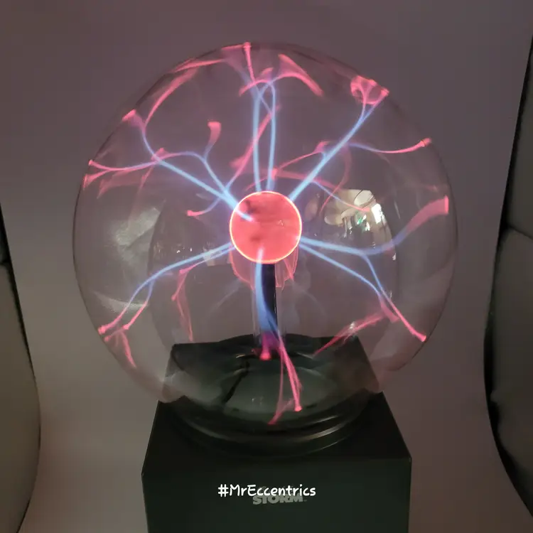 Vtg 1987 Eye Of The Storm 15” Plasma Ball Globe The Chamber Of Living Lightning