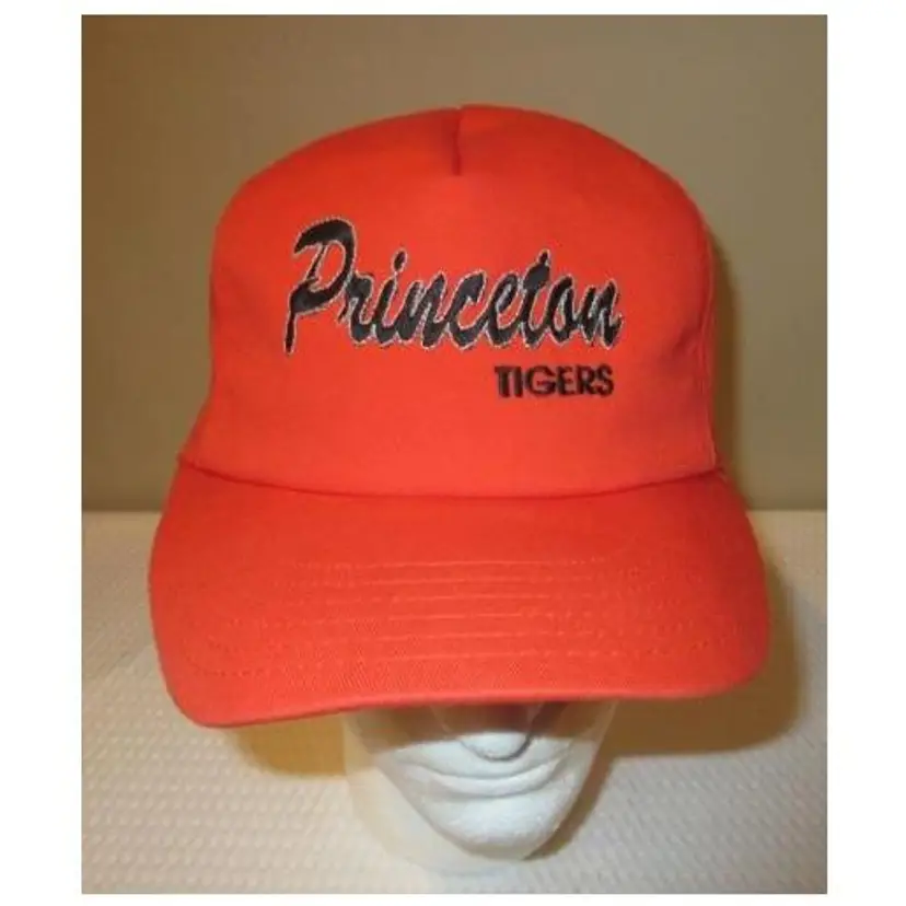 Vtg. Princeton Tigers Orange/Black Embroidered Snapback Ballcap