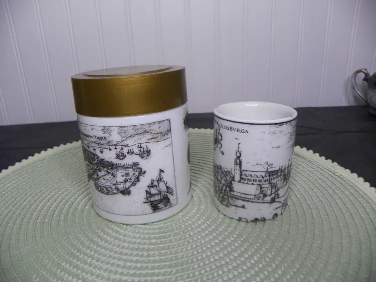 MCM Vintage Copenhagen Canister and German Shot Glass