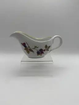 Vintage Royal Worcester Evesham Gold Individual Gravy Boat Made In England