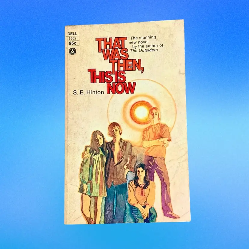 Vintage Paperback That Was Then This Is Now S.E. Hinton 1975 Edition (KK)