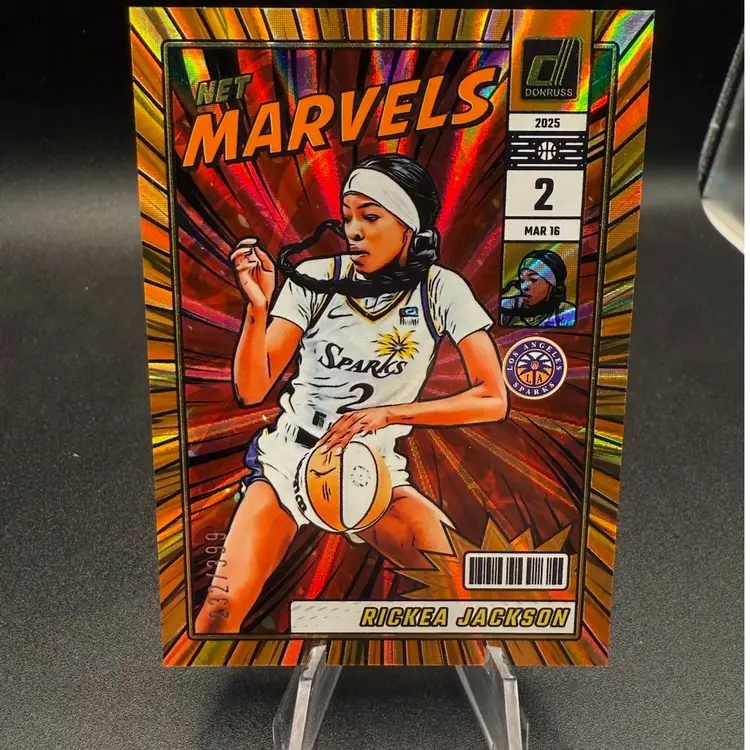 Rickea Jackson Net Marvels #/399 2025 Donruss WNBA Los Angeles Sparks