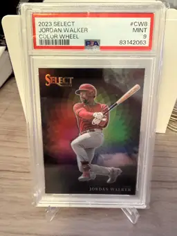 Jordan Walker 2023 Select Color Wheel PSA 9