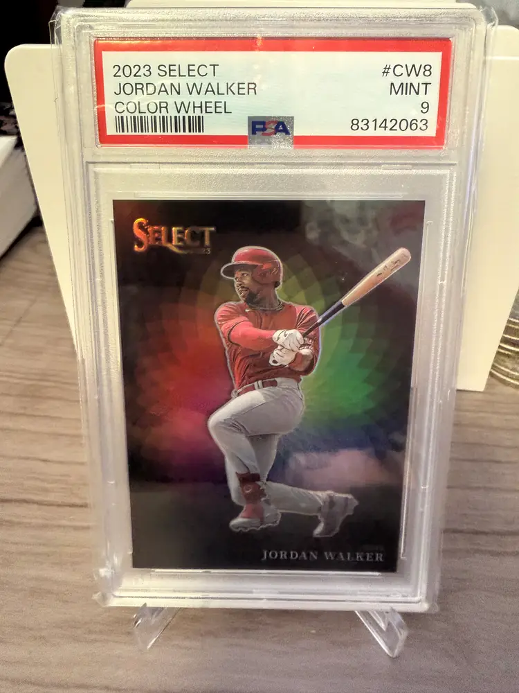 Jordan Walker 2023 Select Color Wheel PSA 9
